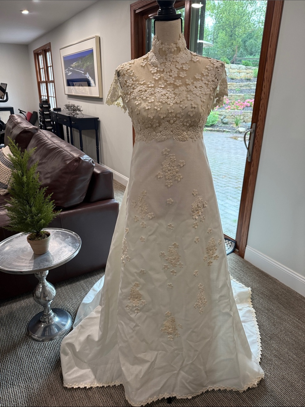 Vintage wedding dress around 1947 - most likely worn by wife